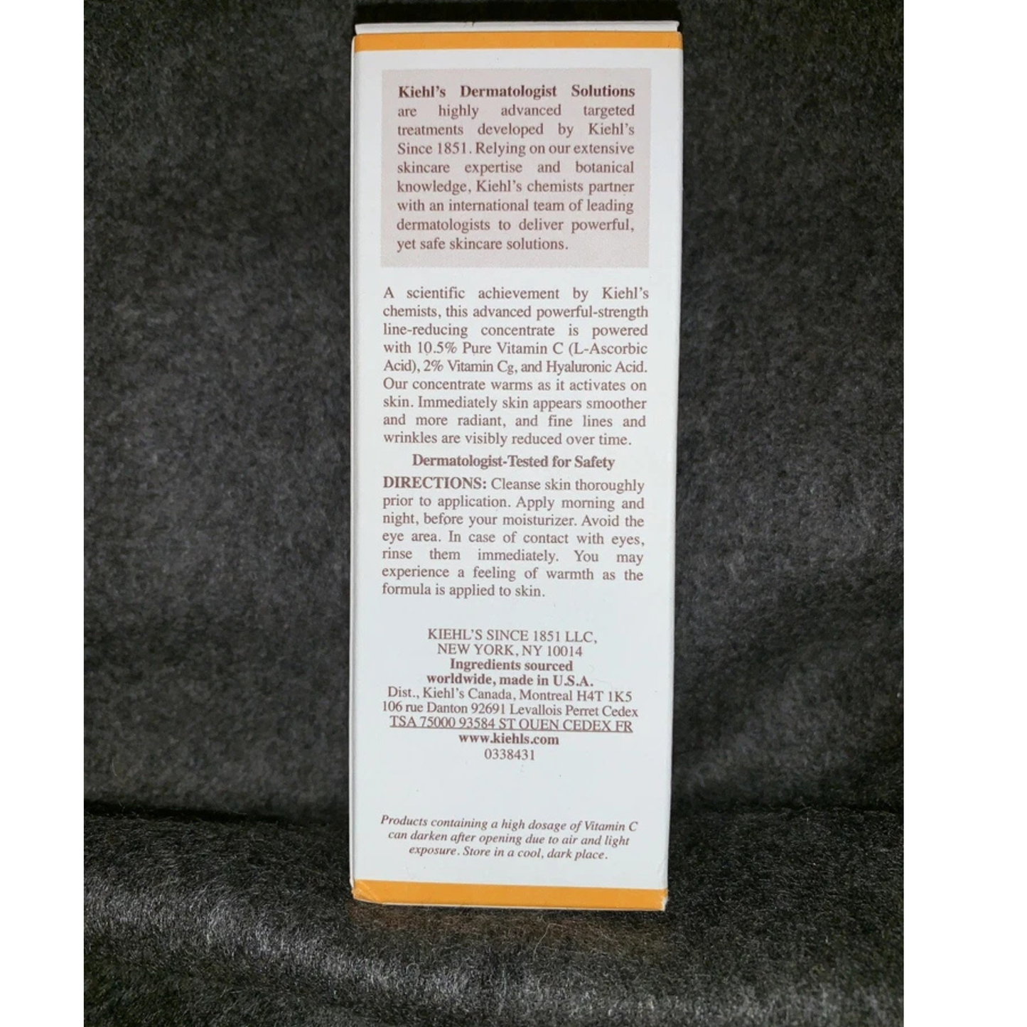 Kiehl's POWERFUL-STRENGTH Line Reducing Concentrate. 3.4 oz/100 ml