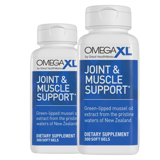 2 Pack OmegaXL Joint Support Supplement for Relief 300 Soft- Natural Muscle Support