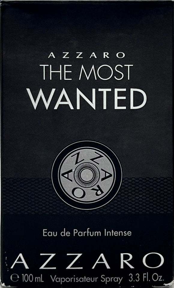 AZZARO THE MOST WANTED INTENSE EAU DE PARFUM SPRAY FOR MEN 3.38 Oz / 100 ml NEW!